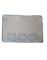 Sharyn Blond Linens Three Turtles Cocktail Napkin