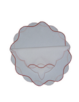 Sharyn Blond Linens Circles Placemat and Napkin