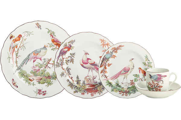 Mottahedeh Chelsea Bird 5 Piece Place Setting