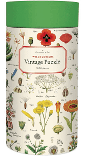 Cavallini Papers Vintage Wildflowers 1000 Piece Puzzle