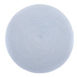 Deborah Rhodes Round Placemat - 2 Tone Silver/French Blue