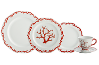 Mottahedeh Barriera Corallina Red 5 Piece Place Setting
