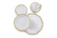 Mottahedeh Barriera Corallina Gold 5 Piece Place Setting