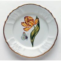 Anna Weatherley Old Master Tulips Salad Plate Yellow and Red