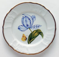 Anna Weatherley Old Master Tulips Salad Plate Purple and Blue